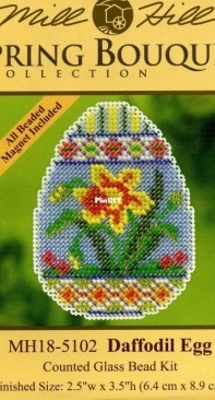 Mill Hill MH18-5102 Spring Bouquet Collection - Daffodil Egg
