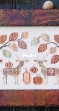 Plum Street Samplers - Deer Friends - XSD