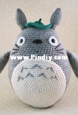 Lucy Ravenscar- Grey Totoro Amigurumi - Finnish- Free - Translated