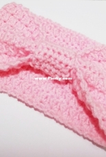 crochet headband mom and little girl