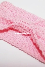 crochet headband mom and little girl