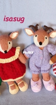 reindeer family (from Little cotton rabbit)