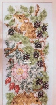 Autumn Hedgerow by Maria Diaz from Cross Stitch Crazy 13 PCS