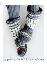 PDF Pattern Design - Ingunn Santini - Fair Isle Slipper Boots