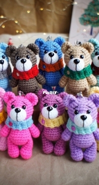 Gab Toys - Olya - Оля - Teddy Bear Keychain - Мишка-брелок - Russian - Free