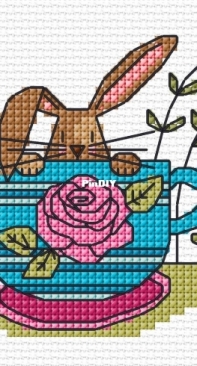 Bunny In A Cup by Durene Jones - Free