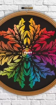 Tidy Patterns - 81 - Rainbow Mandala - Noussa Creation