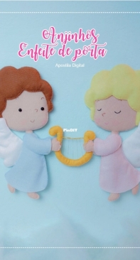Vanessa Penedo Mimos em Feltro -  Little Angels Door Decoration - Anjinhos Enfeite de Porta - Portuguese