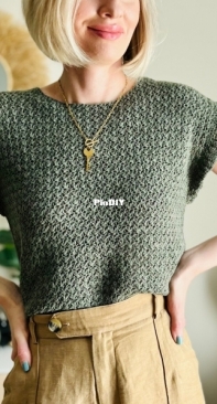 Crochet together - Svetlana Kochkina - Светлана Кочкина - Scales Top - Футболка Чешуя - Russian
