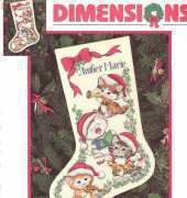 Dimensions 8621 - Merry Kittens Stocking