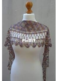 Angele Lumiere - Shawl Espuma de mar