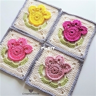 Gabriella Crossman - Tulip Granny Square - free