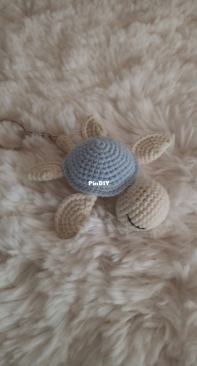 Blue turtle keychain