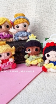 Amigurumi Manaus - Danea Dorneles - Pocket Princesses - Princesas Pocket - Portuguese