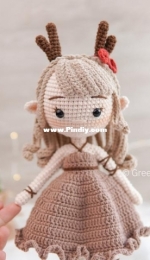 Green Frog Crochet - Thuy Anh - Đặng Thùy Anh - Reindeer Elf