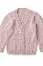 No-Button Cozy Knit Cardigan by Jodi Lewanda-Free