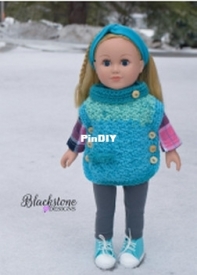 Blackstone Designs - Sonya Blackstone - Kineo Pullover for 18in Doll