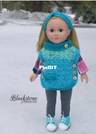 Blackstone Designs - Sonya Blackstone - Kineo Pullover for 18in Doll