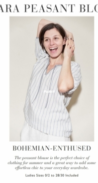 Clara Peasant Blouse Pattern - Fabrics-Store