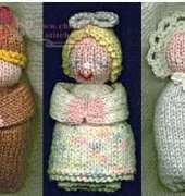 Unkown Designer-Knitted Dolls Pattern