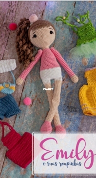 Fofurices da Dai - Daiane Mendes - Emily and her clothing set  - Emily e suas Roupinhas -Portuguese