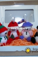 Vyazanaya Romashka - Katya Perevalova - Snowmen Christmas Toys - Russian- Free