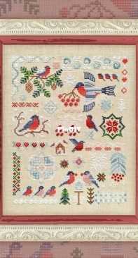 OwlForest Embroidery - Bullfinches - XSD