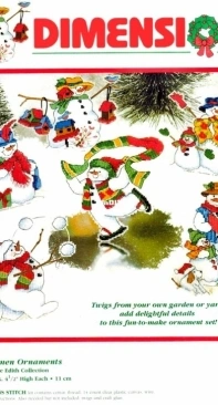 Dimensions - 8648 Silly Snowmen Ornaments XSD