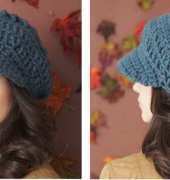 Bernat - Slouchy Peaked Hat