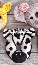 Oodles of Crochet Crafts - Rachel Zain - Doughnut Buddy - Safari