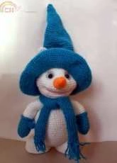 Crochet toy snowman