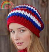 Yarnspirations - Patriotic Spirit Hat - Free