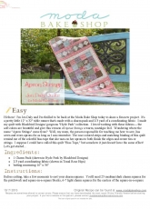 Moda Bake Shop-Apron Strings Table Runner by  J.Daly-Free Pattern