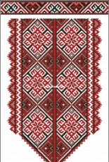 Ukrainian mens shirt pattern for white and black fabric/  Чоловича сорочка СЧ-4002