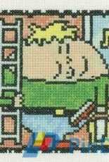 Heritage Stitchcraft Squircles QOWS154 Wesley The Window Cleaner by Peter Underhill