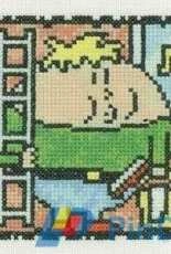 Heritage Stitchcraft Squircles QOWS154 Wesley The Window Cleaner by Peter Underhill