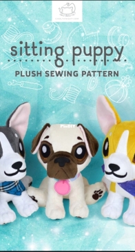 Sew Desu Ne? - Choly Knight - Sitting Puppy Plush Sewing Pattern
