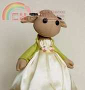 Unknow Designer-Felt Cow /Spanish