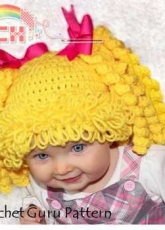 Crochet Guru - Bobbie Thomson - Cabbage Patch Inspired Hat