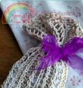 Knitting Daily-Lacy Sachet by Eunny Jany-Free