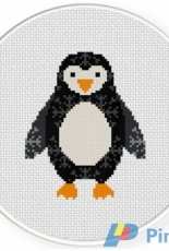 Daily Cross Stitch - Penguin Snow