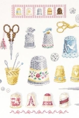 DMC BK1221 - Collection of Thimbles and Scissors