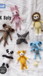 Lincraft - Janine Tsakisiris - DK 8ply Animals - Free