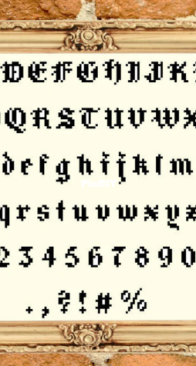 Old English Font by Sherri's Stitches