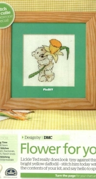 DMC Lickle Ted - Flower For You from The World of Cross Stitching 163 PCS + XSD