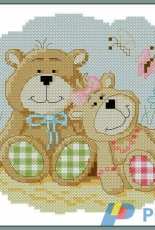 Coricamo Nr. 8648 Sweet Bears From Dein Kreuzstich Magazin 01-2017