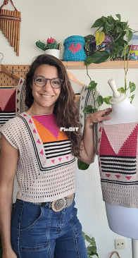 Cecilia Losada - Coco Boxy Top - Español - English