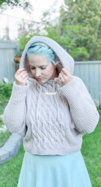 Cable Crush Hoodie - Knitatude