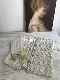 Paisley baby cardigan by Anne B Hanssen
