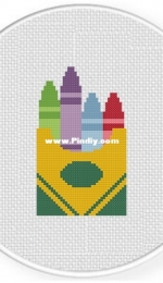 Daily Cross Stitch - Kids Crayons